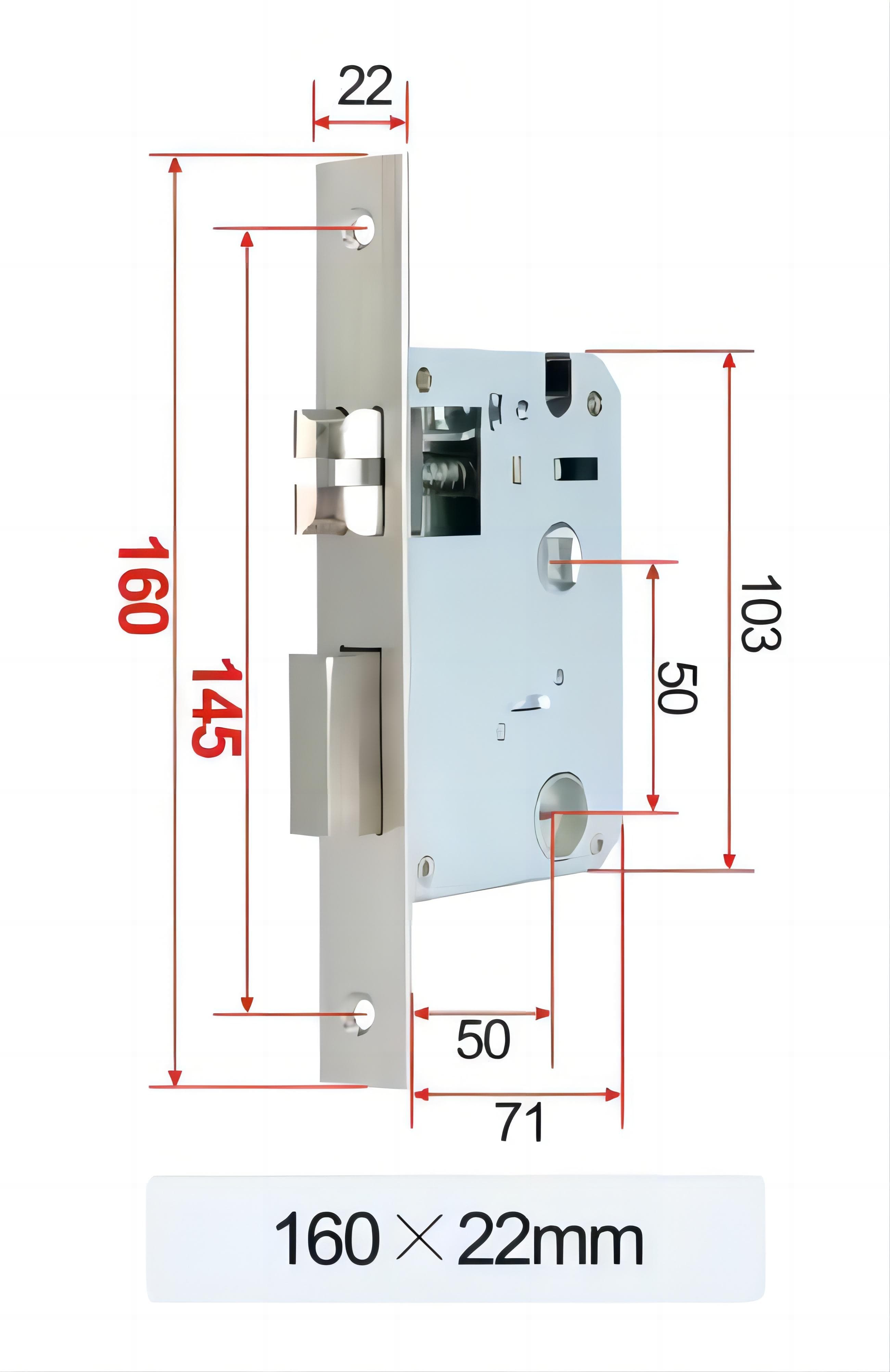 Lock Body 60 - Stainless Steel
